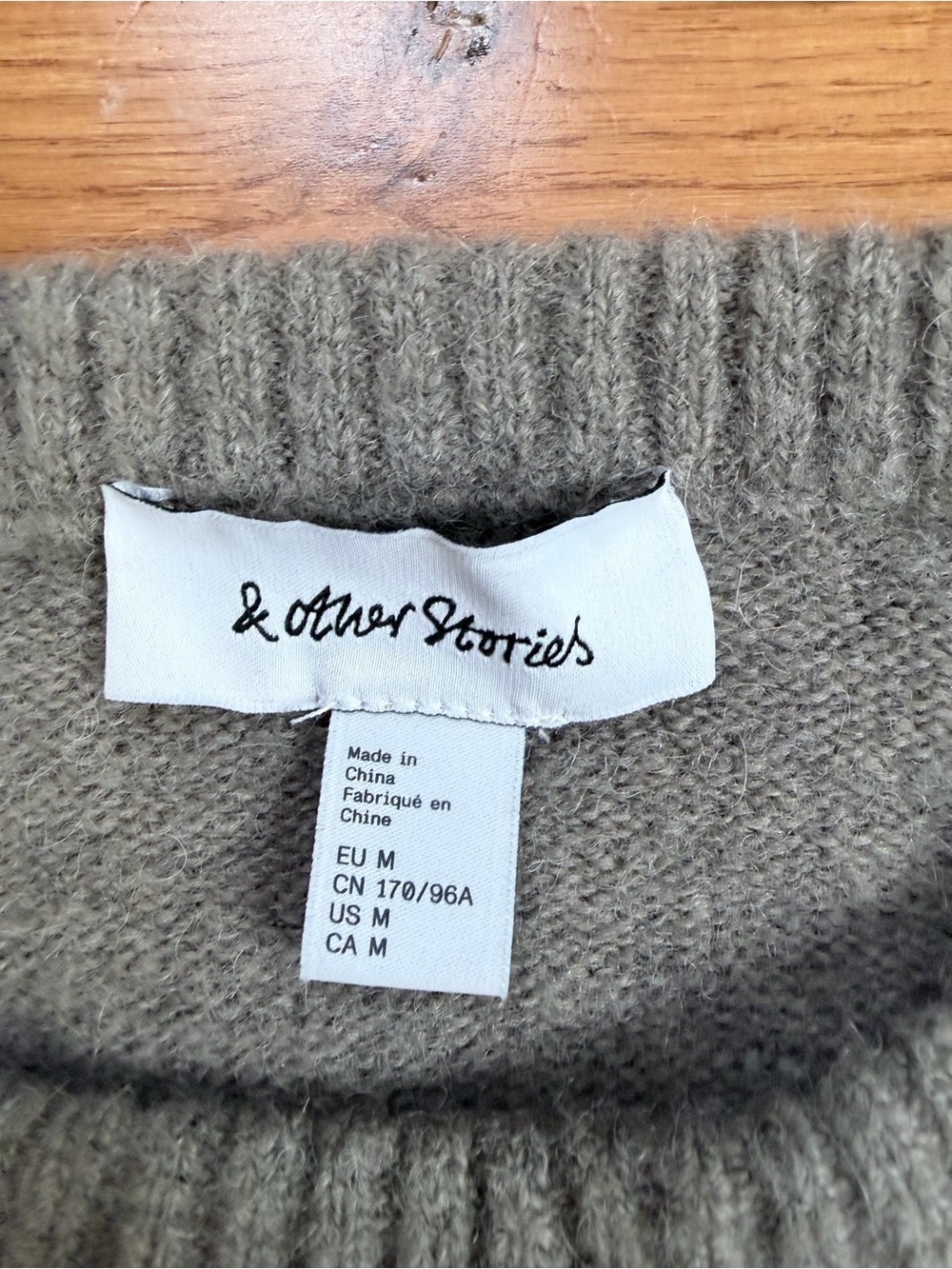 & Other Stories Alpaca/Wool Blend Relaxed Fit Sweater - Picture 2 of 5